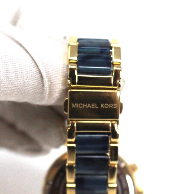 MICHAEL KORS #41661 Blue Gold Tone Watch 5