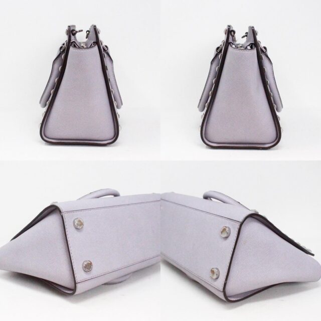MICHAEL KORS #42099 Lilac Saffiano Leather Handbag & Wallet Bundle 3