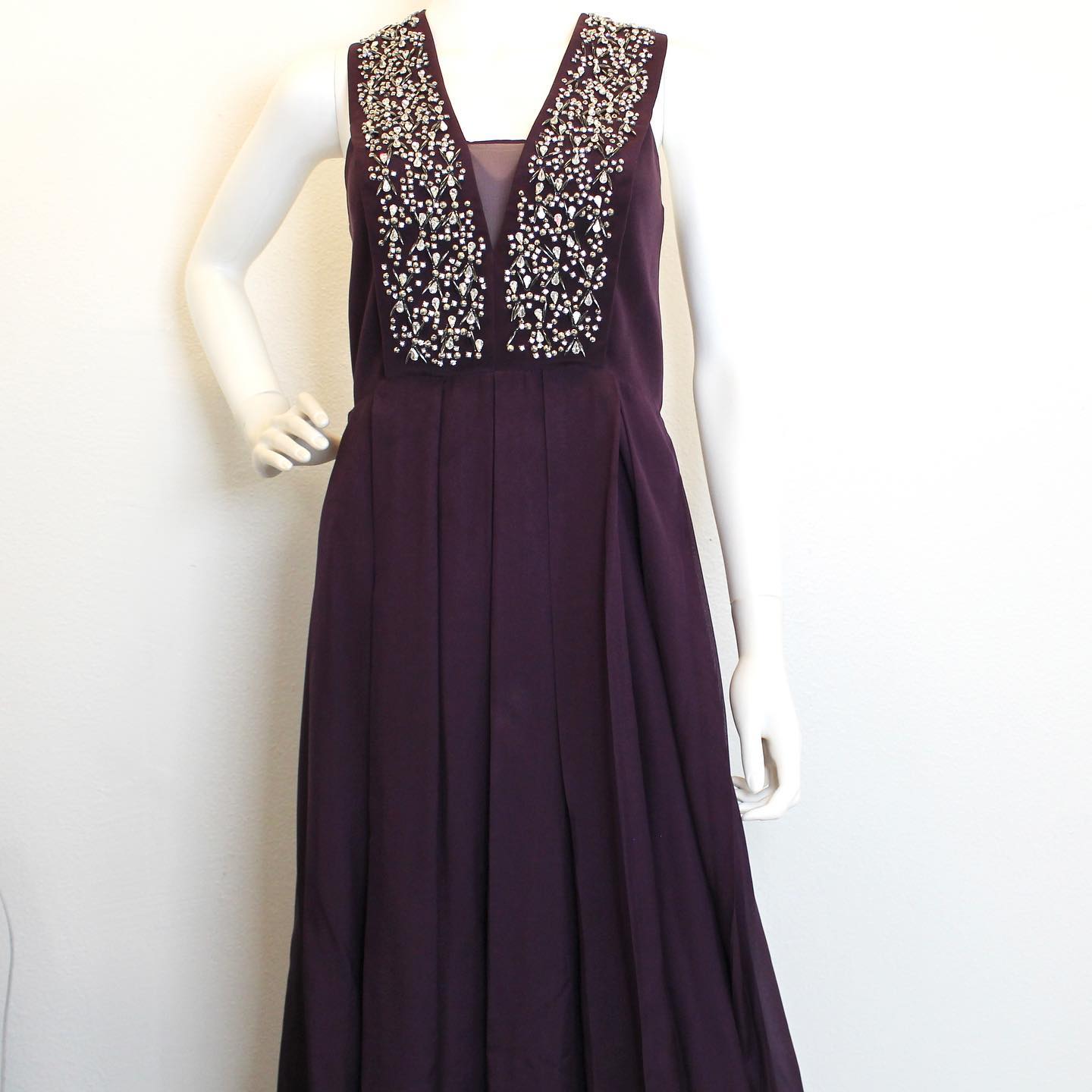 REBECCA TAYLOR #41516 Purple Dress (Size 10) 1