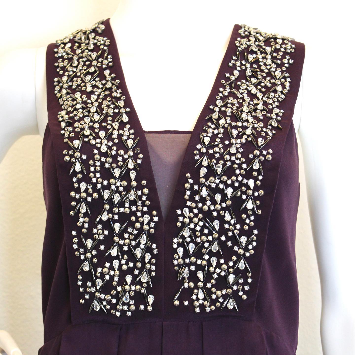 REBECCA TAYLOR #41516 Purple Dress (Size 10) 4
