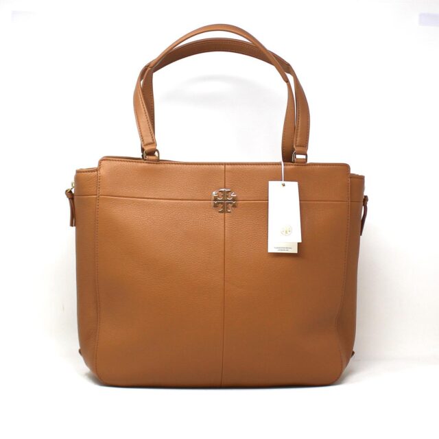 TORY BURCH #41745 Brown Leather Tote Bag 1