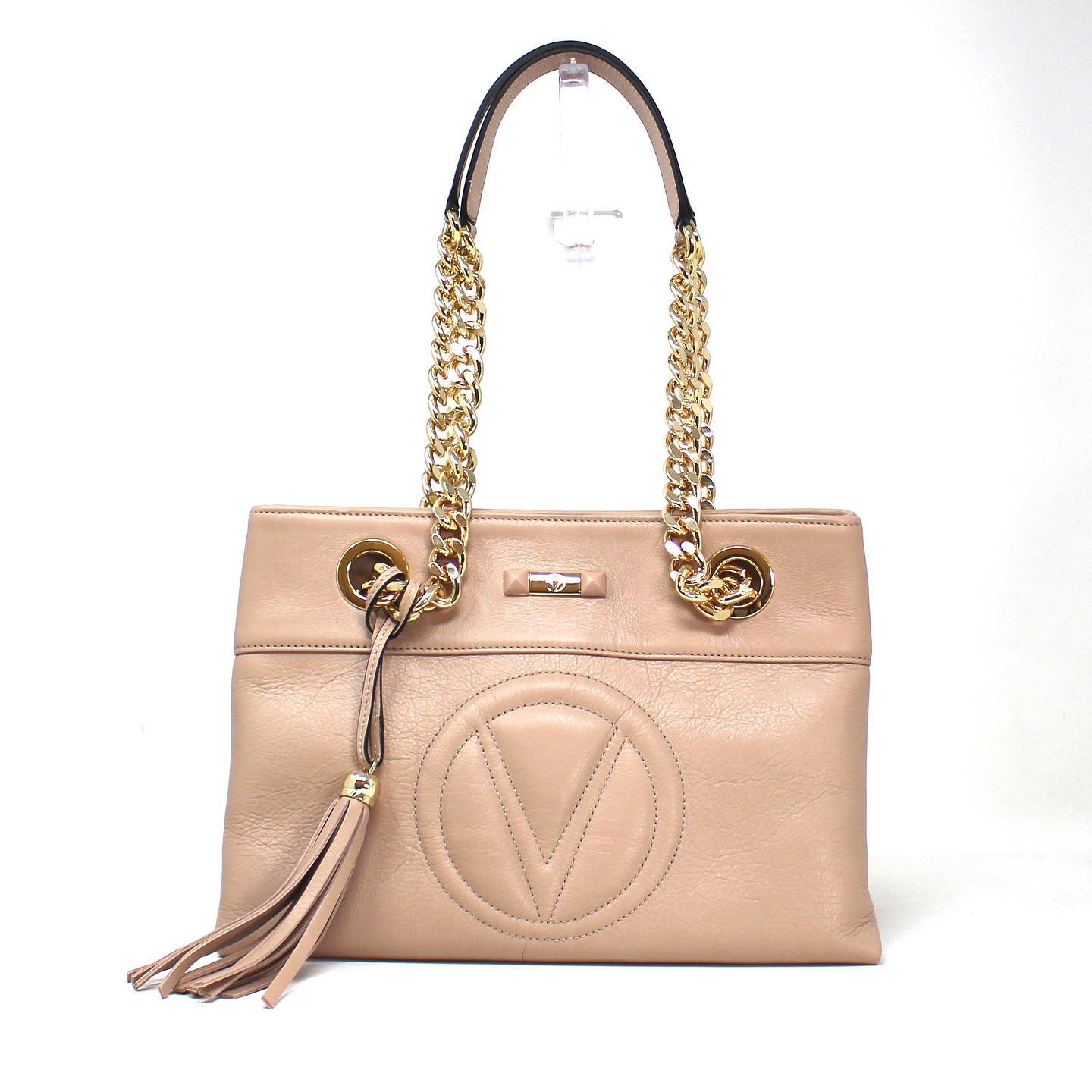 VALENTINO #41786 Nude Pink Chain Shoulder Bag 1