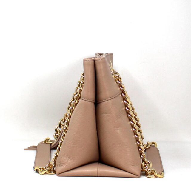 VALENTINO #41786 Nude Pink Chain Shoulder Bag 4