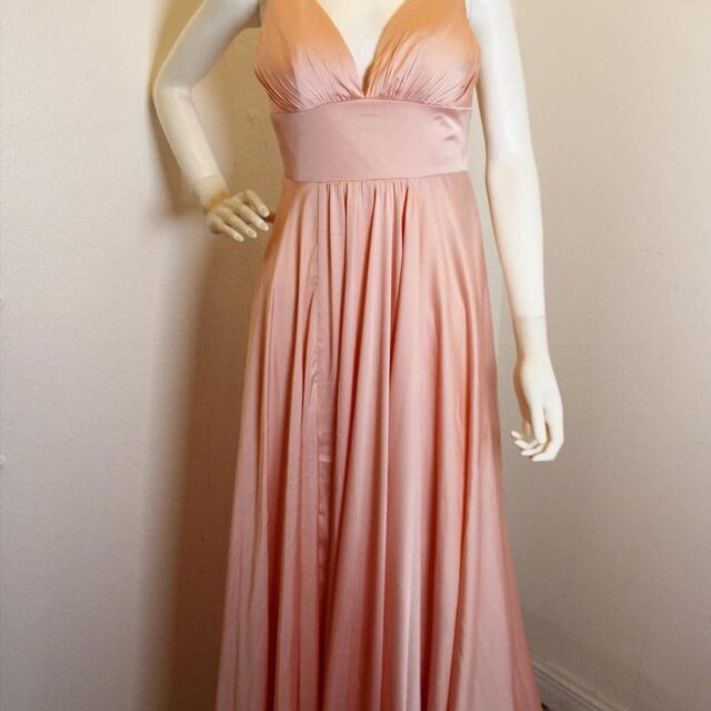 CINDERELLA DIVINE #42236 Light Pink V Plunge Formal Dress (Size 4) 2