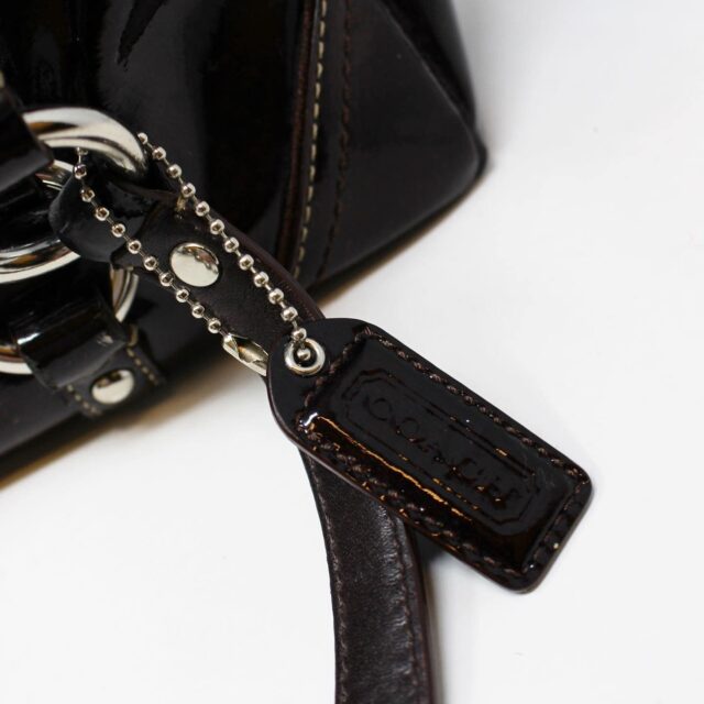 COACH #42320 Purple Patent Leather Handbag 5