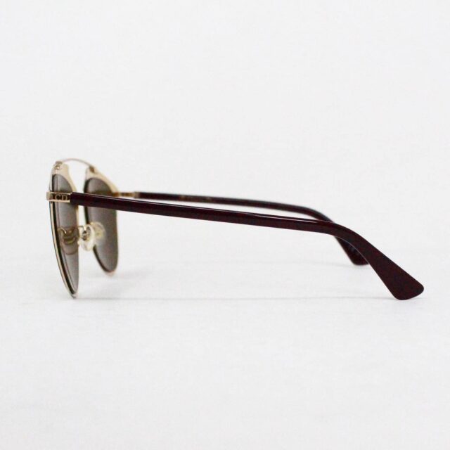 DIOR #42177 Gold Tone Frame Reflective Sunglasses 2