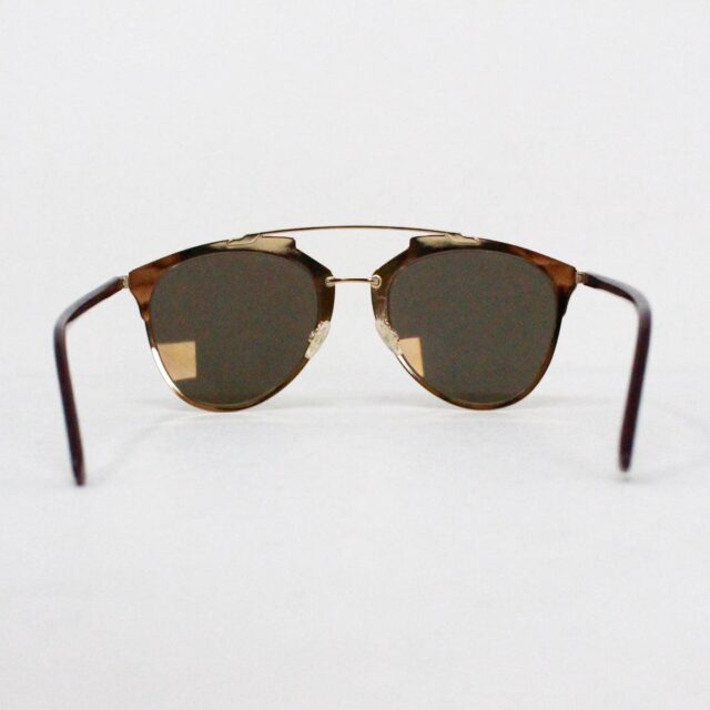 DIOR #42177 Gold Tone Frame Reflective Sunglasses 3