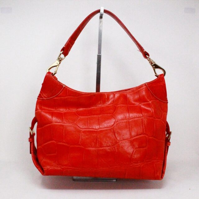 DOONEY & BOURKE #42314 Red Croc Leather Shoulder Bag 2