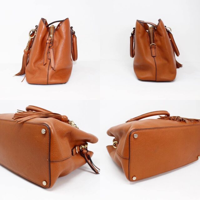 KATE SPADE #42322 Brown Pebbled Leather New York Larchmont Handbag 3