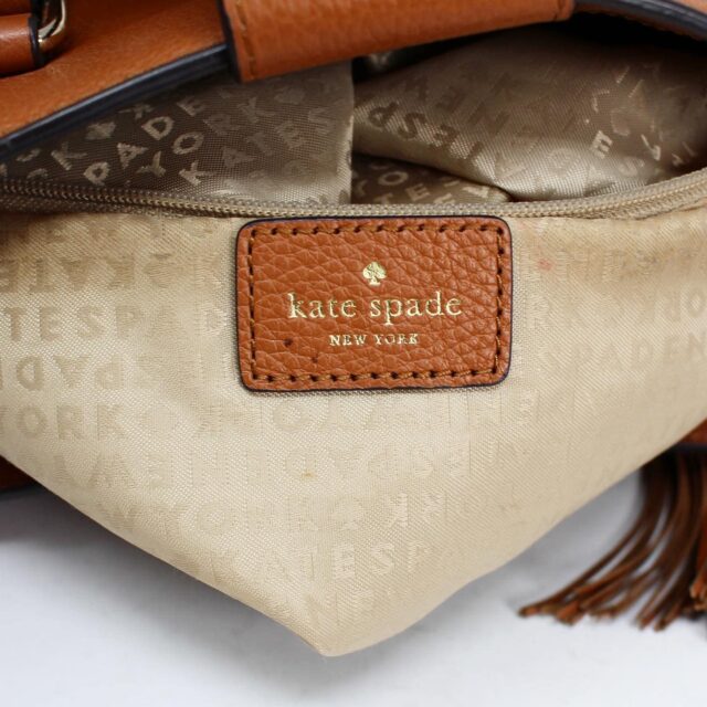 KATE SPADE #42322 Brown Pebbled Leather New York Larchmont Handbag 6