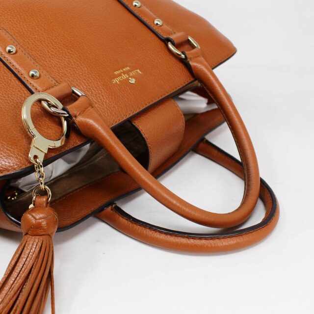 KATE SPADE #42322 Brown Pebbled Leather New York Larchmont Handbag 7