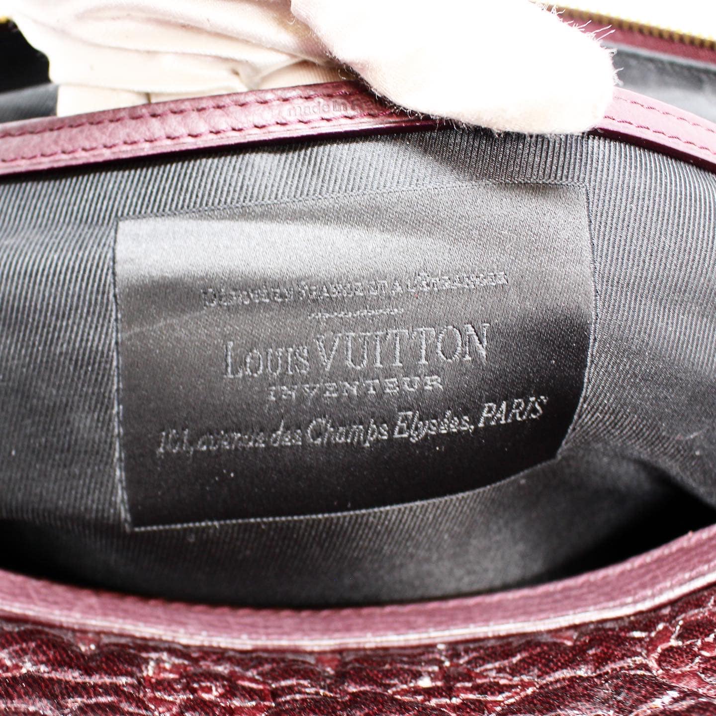 LOUIS VUITTON #42223 Burgundy Monogram Volupte Psyche Bag – ALL
