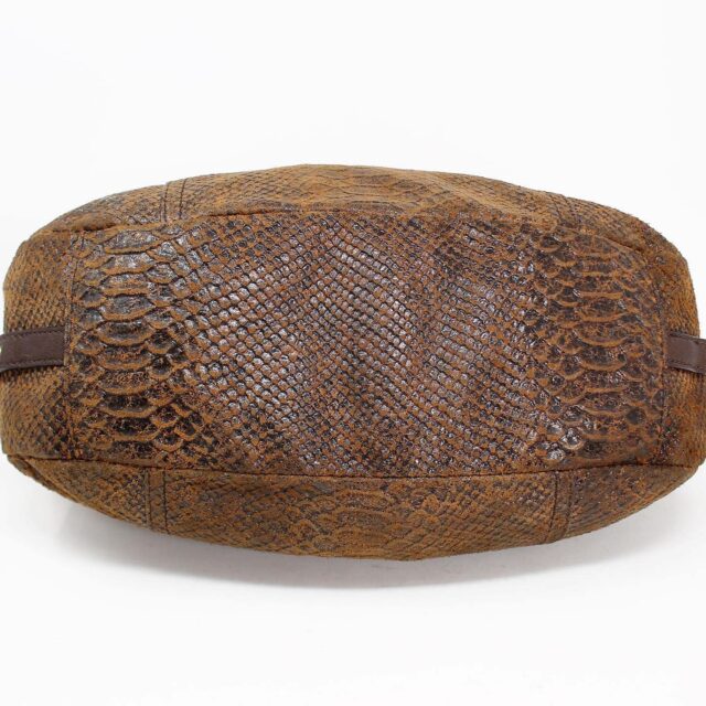 MICHAEL KORS #42324 Brown Python Embossed Handbag 4