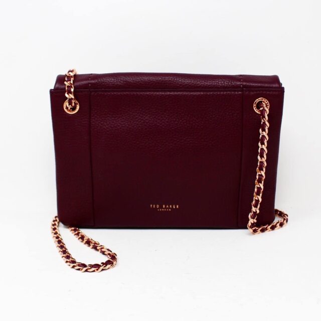 TED BAKER #42270 Maroon Soft Leather Crossbody 2