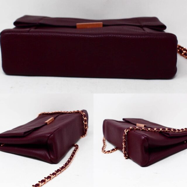 TED BAKER #42270 Maroon Soft Leather Crossbody 3