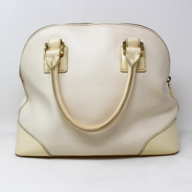 TORY BURCH #42323 Ivory Saffiano Leather Lux Handbag 2