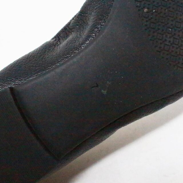 TORY BURCH #42655 Black Leather Flats (US 7 EU 37) 7