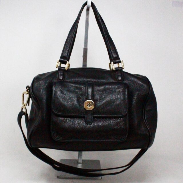 TORY BURCH #42665 Black Leather Shoulder Bag 1
