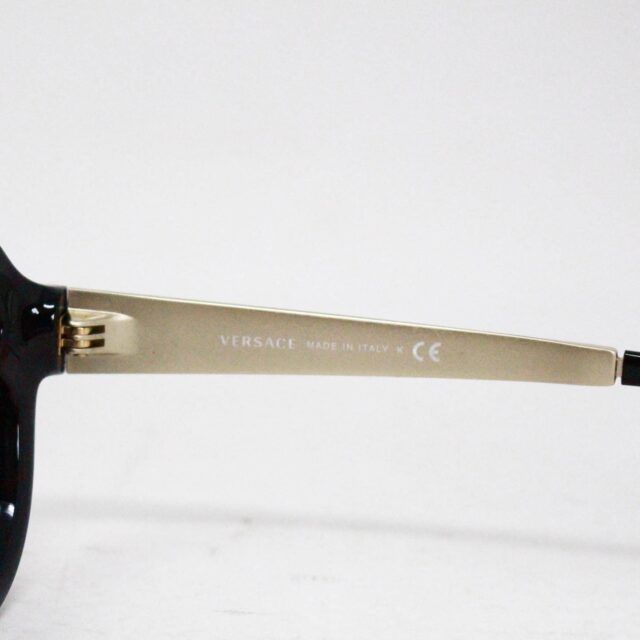 VERSACE #40691 K Black Aviator Polarized Sunglasses 5