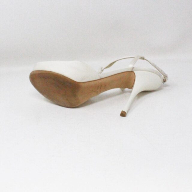 AUTHENTIC Pre Owned GIUSEPPE ZANOTTI #43088 Embosed White Heels (US 8.5 EU 38.5) 7