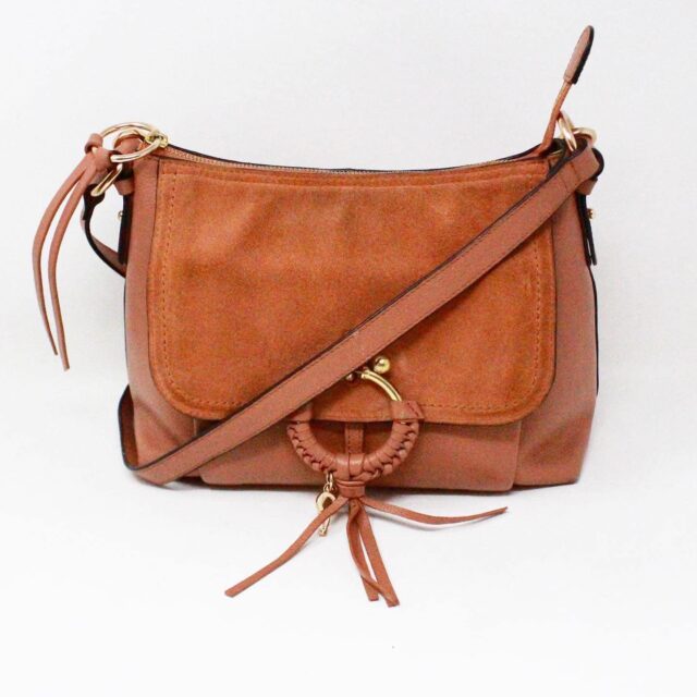 CHLOE Joan Brown Medium Leather Crossbody Bag 1