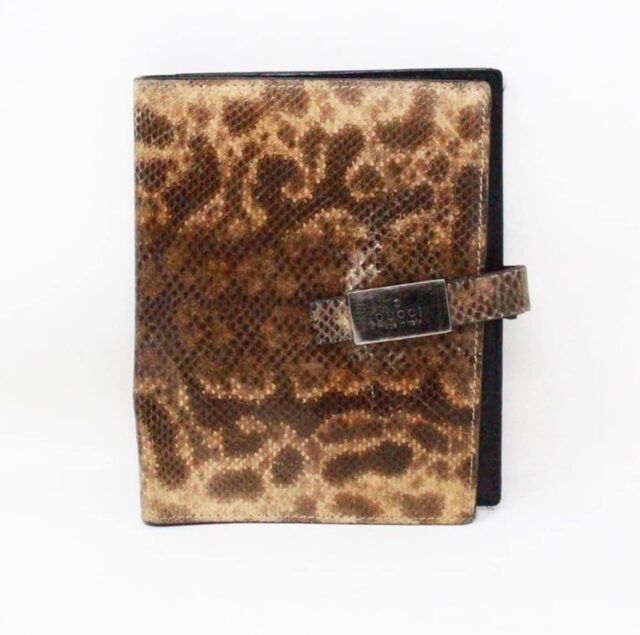 GUCCI #42851 Python Leather Wallet 1