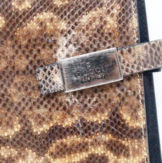 GUCCI #42851 Python Leather Wallet 4