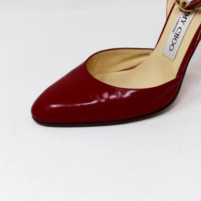 JIMMY CHOO #42925 Red Leather Heels (US 6.5 EU 36.5) 5