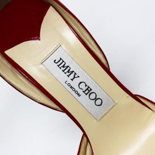 JIMMY CHOO #42925 Red Leather Heels (US 6.5 EU 36.5) 7