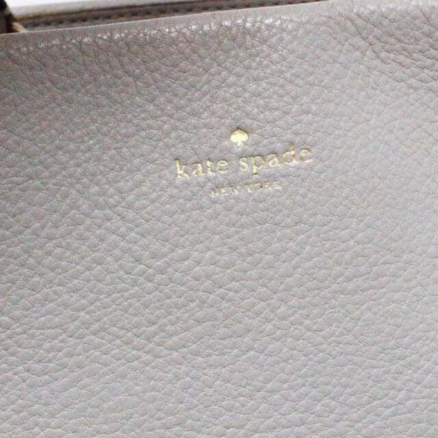 KATE SPADE #43074 Grey Pebbled Leather Handbag 5