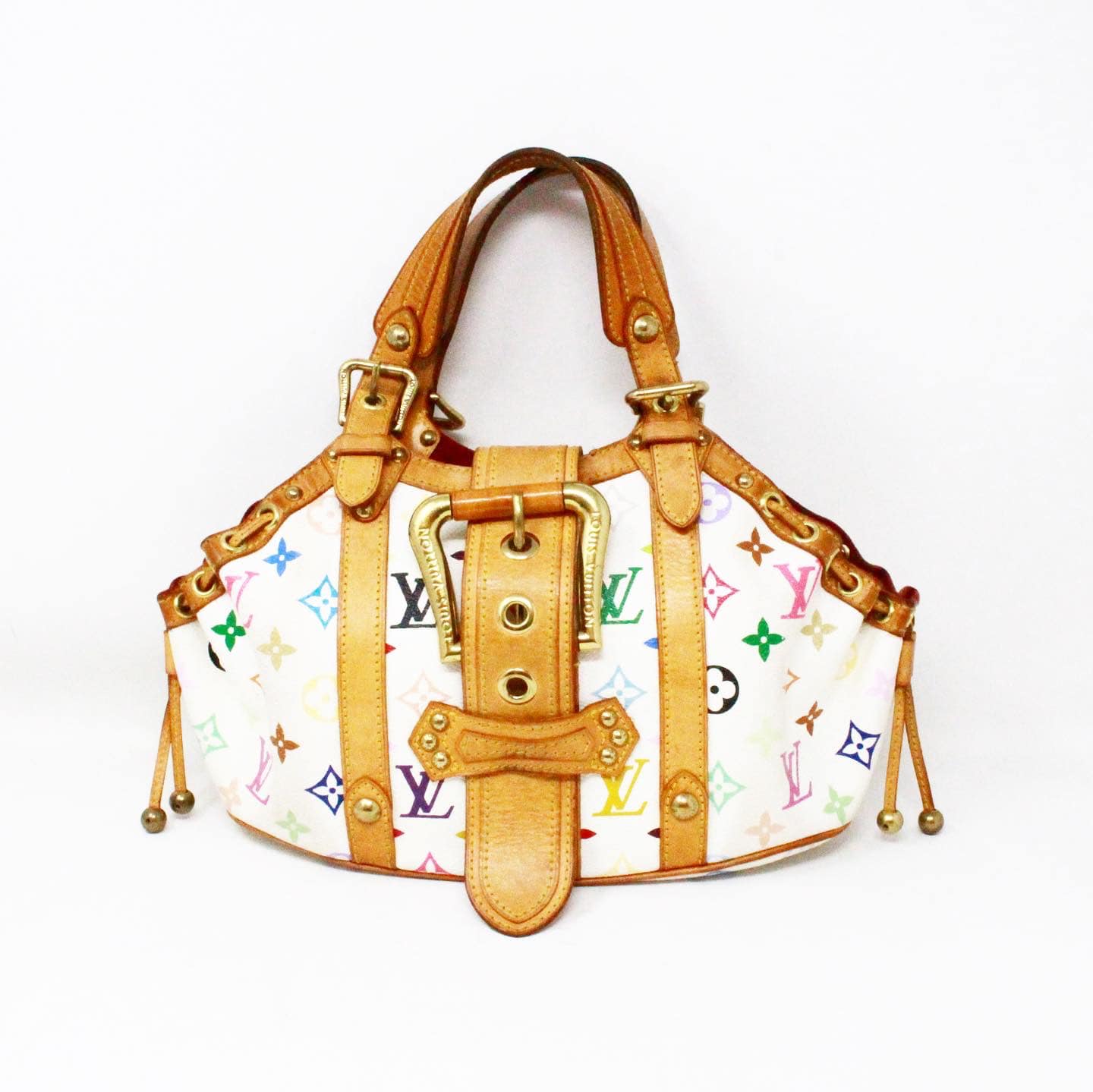 LOUIS VUITTON #43008 Multicolor Monogram Theda Handbag 1