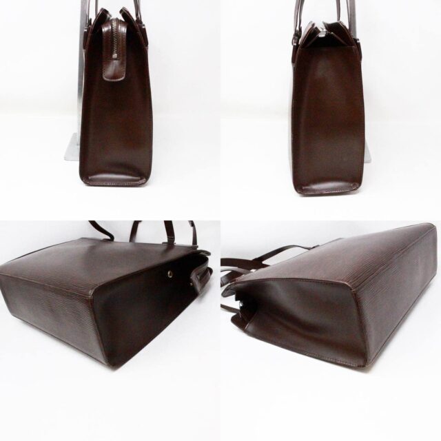 LOUIS VUITTON #43044 Brown Epi Leather Croisette Handbag With Wallet 3