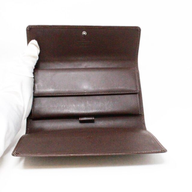 LOUIS VUITTON #43044 Brown Epi Leather Croisette Handbag With Wallet 9