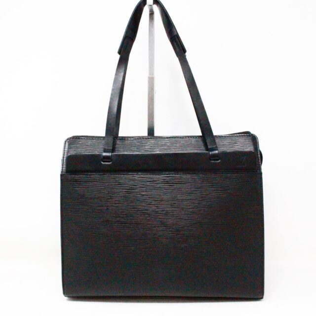 LOUIS VUITTON #43045 Black Epi Leather Croisette Handbag 1