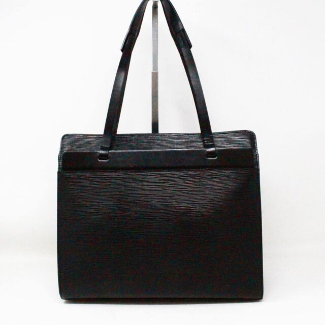 LOUIS VUITTON #43045 Black Epi Leather Croisette Handbag 2