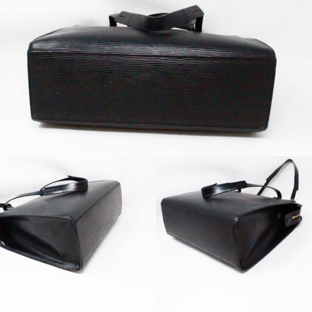 LOUIS VUITTON #43045 Black Epi Leather Croisette Handbag 3