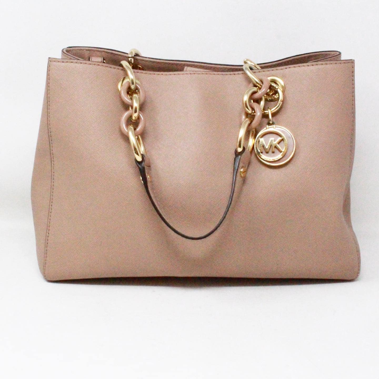 MICHAEL KORS #43025 Pink Rosewood Leather Handbag 1