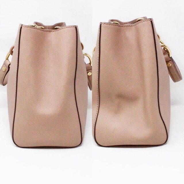 MICHAEL KORS #43025 Pink Rosewood Leather Handbag 3