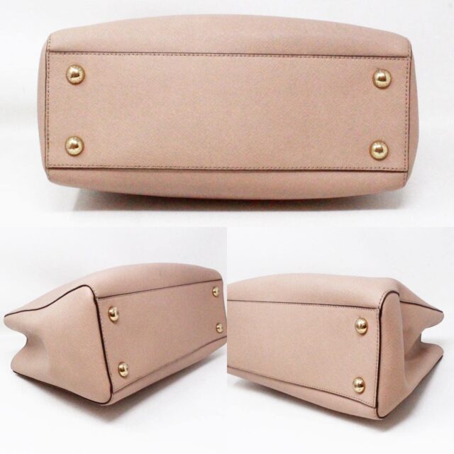 MICHAEL KORS #43025 Pink Rosewood Leather Handbag 4