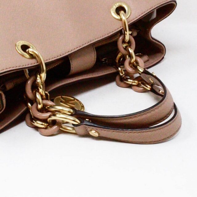 MICHAEL KORS #43025 Pink Rosewood Leather Handbag 5