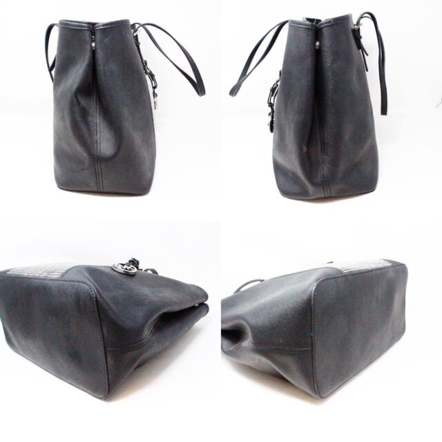 MICHAEL KORS #43071 Studded Black Leather Handbag 3