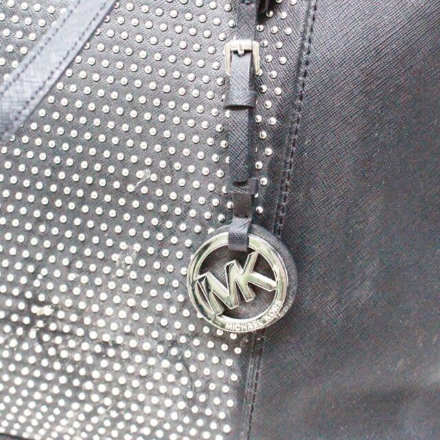 MICHAEL KORS #43071 Studded Black Leather Handbag 5