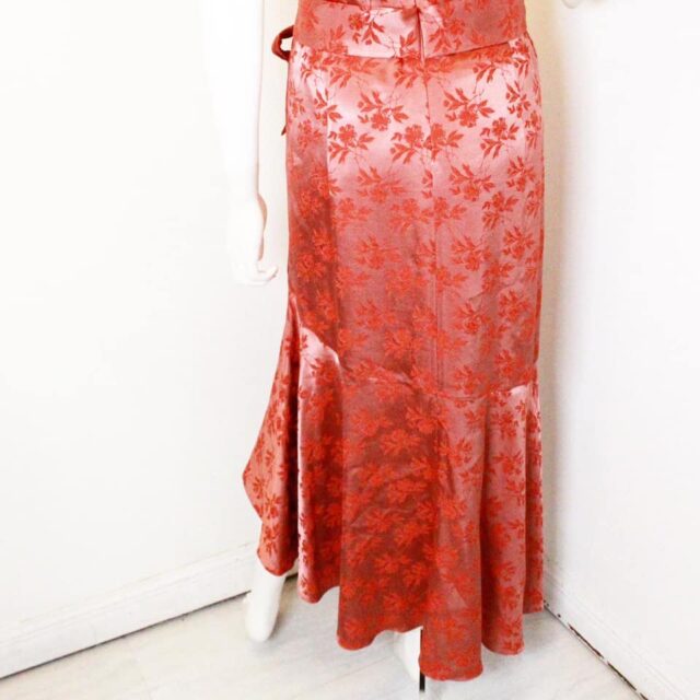 SACHIN & BABI #43039 Red Floral Long Dress (Size 10) 4