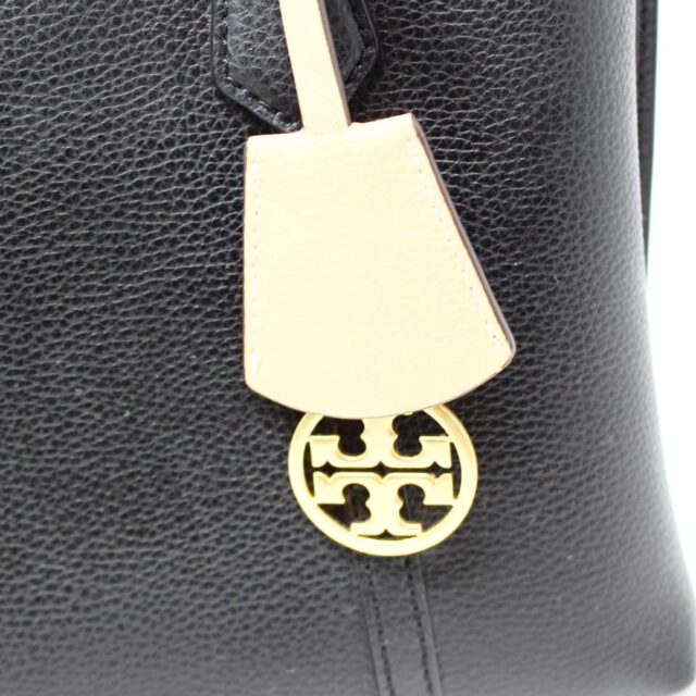 TORY BURCH #42959 Small Perry Black Leather Tote Bag 6