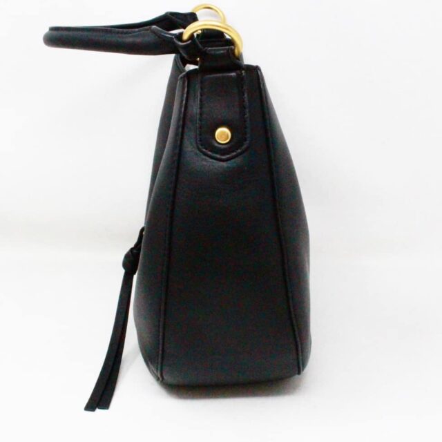 TORY BURCH #43047 Miller Metal Black Leather Handbag 4
