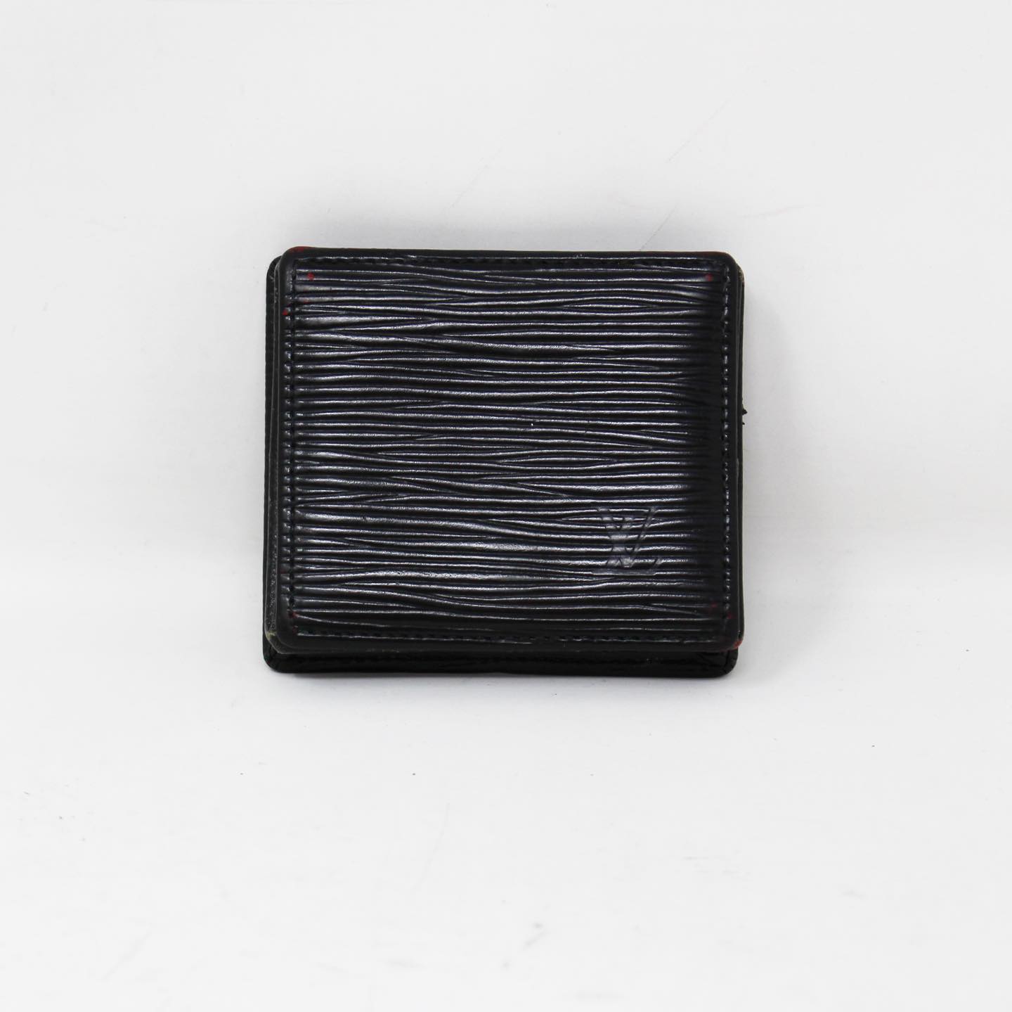 Louis Vuitton Black Genuine Leather Long Wallet for Men LV