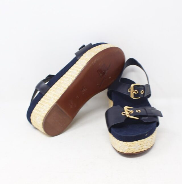 LOUIS VUITTON #SHP3TX Espadrille Wedges Size 37