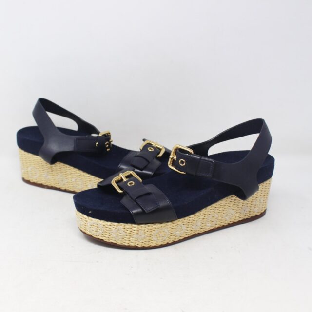 LOUIS VUITTON #SHP3TX Espadrille Wedges Size 37