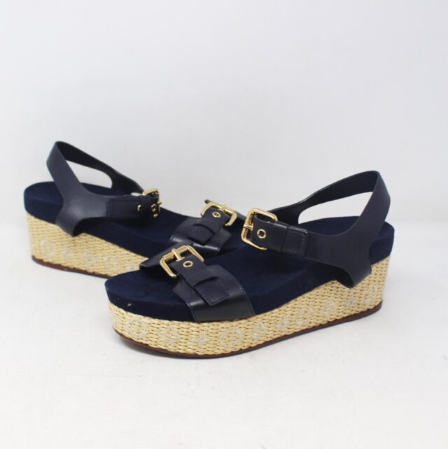 LOUIS VUITTON #SHP3TX Espadrille Wedges Size 37