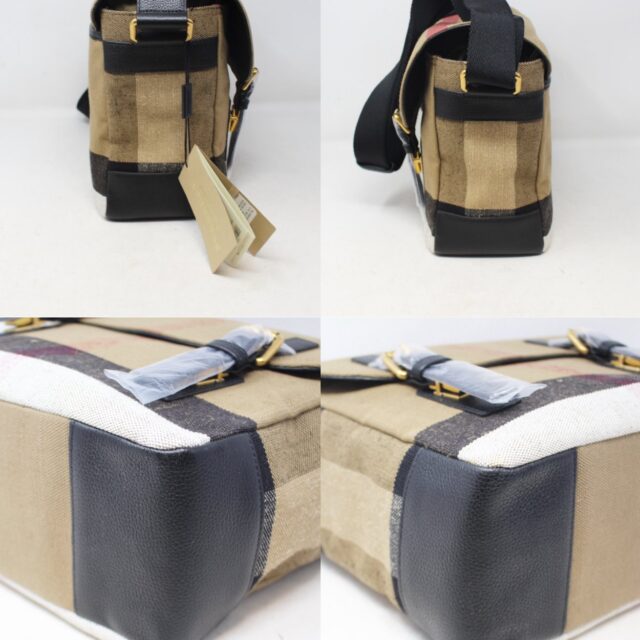 BURBERRY #R6LC57 Canvas Balldon Messenger Bag